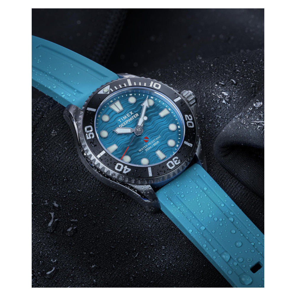 Timex TW2Y40400 Deepwater Meridian 200 38mm Synthetic Rubber Strap Watch - zegarek męski 10