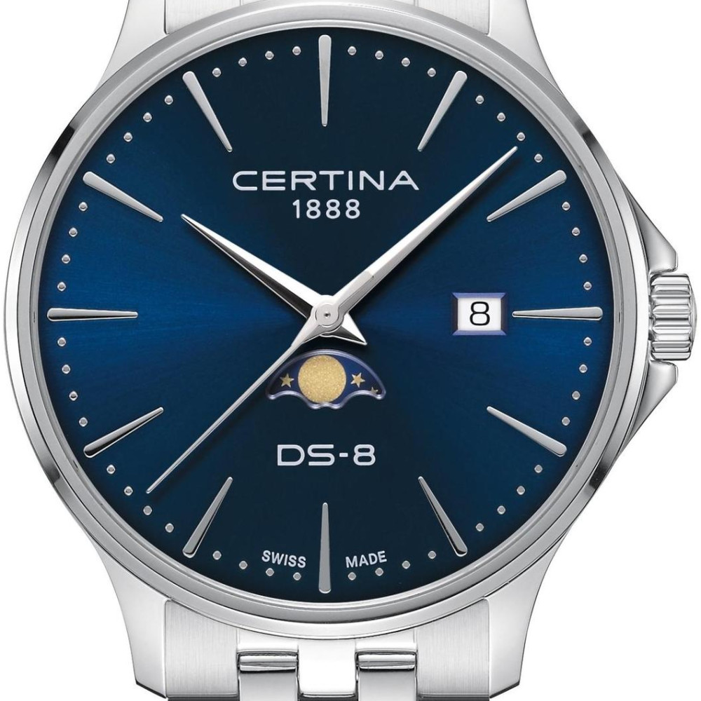 Certina C045.423.11.041.00 DS-8 Moonphase Gent - zegarek męski 2