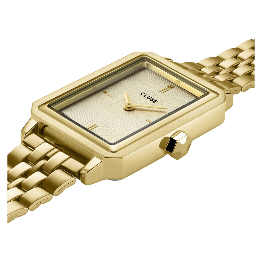 Cluse CW11511 Fluette Steel Sand Texture Gold - zegarek damski 7