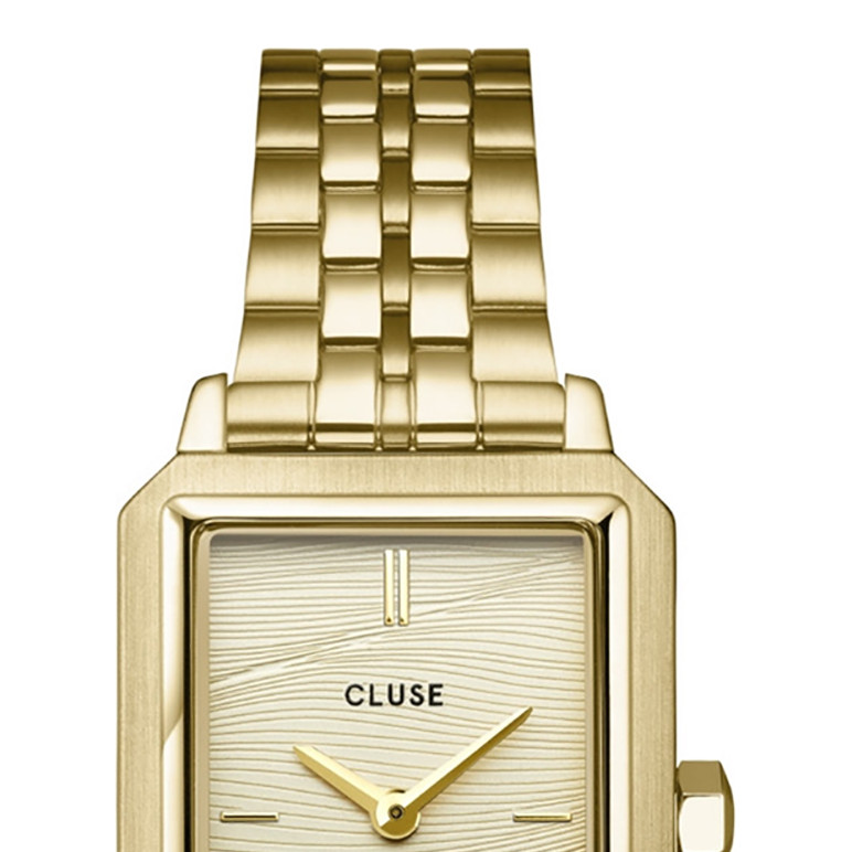 Cluse CW11511 Fluette Steel Sand Texture Gold - zegarek damski 3