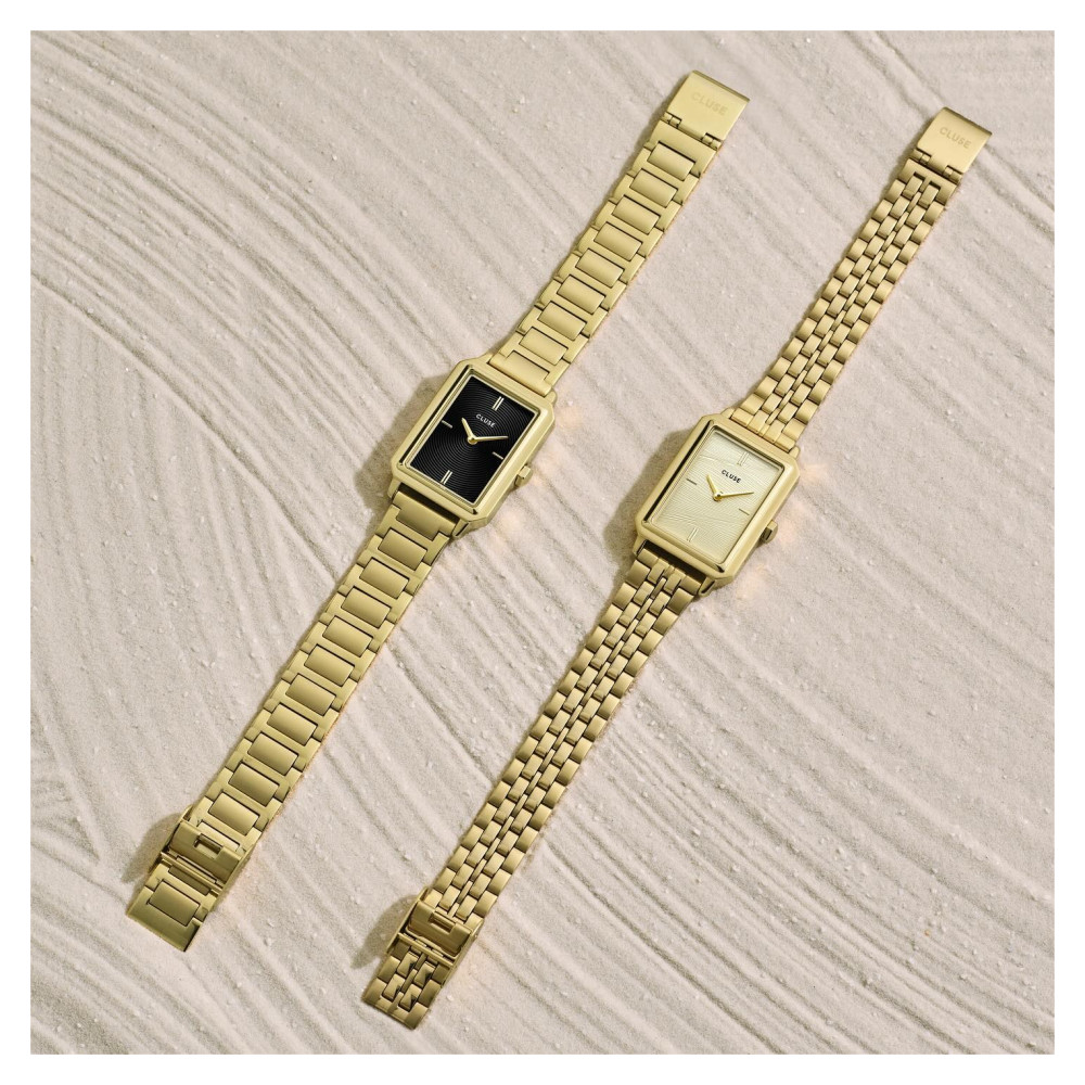 Cluse CW11511 Fluette Steel Sand Texture Gold - zegarek damski 12