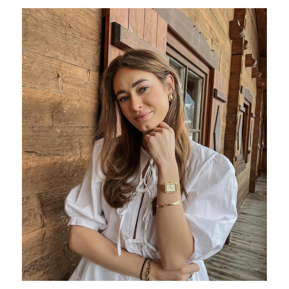 Cluse CW11511 Fluette Steel Sand Texture Gold - zegarek damski 14