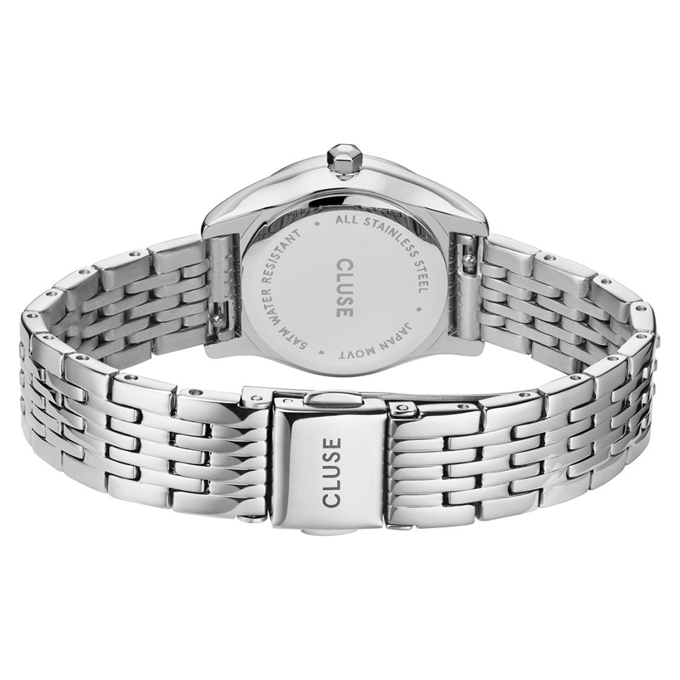 Cluse CW11706 Féroce Petite Steel White Silver - zegarek damski 8