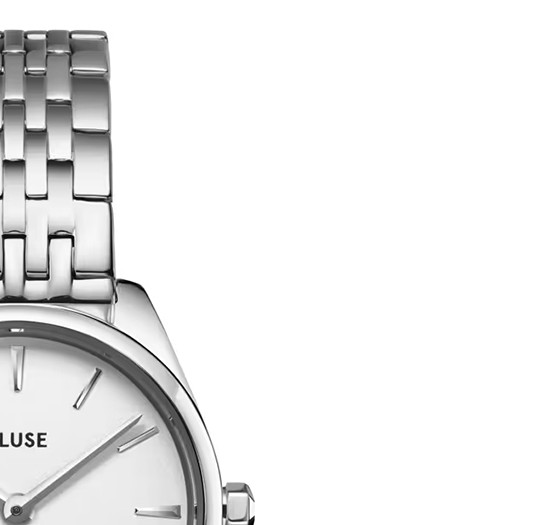Cluse CW11706 Féroce Petite Steel White Silver - zegarek damski 5