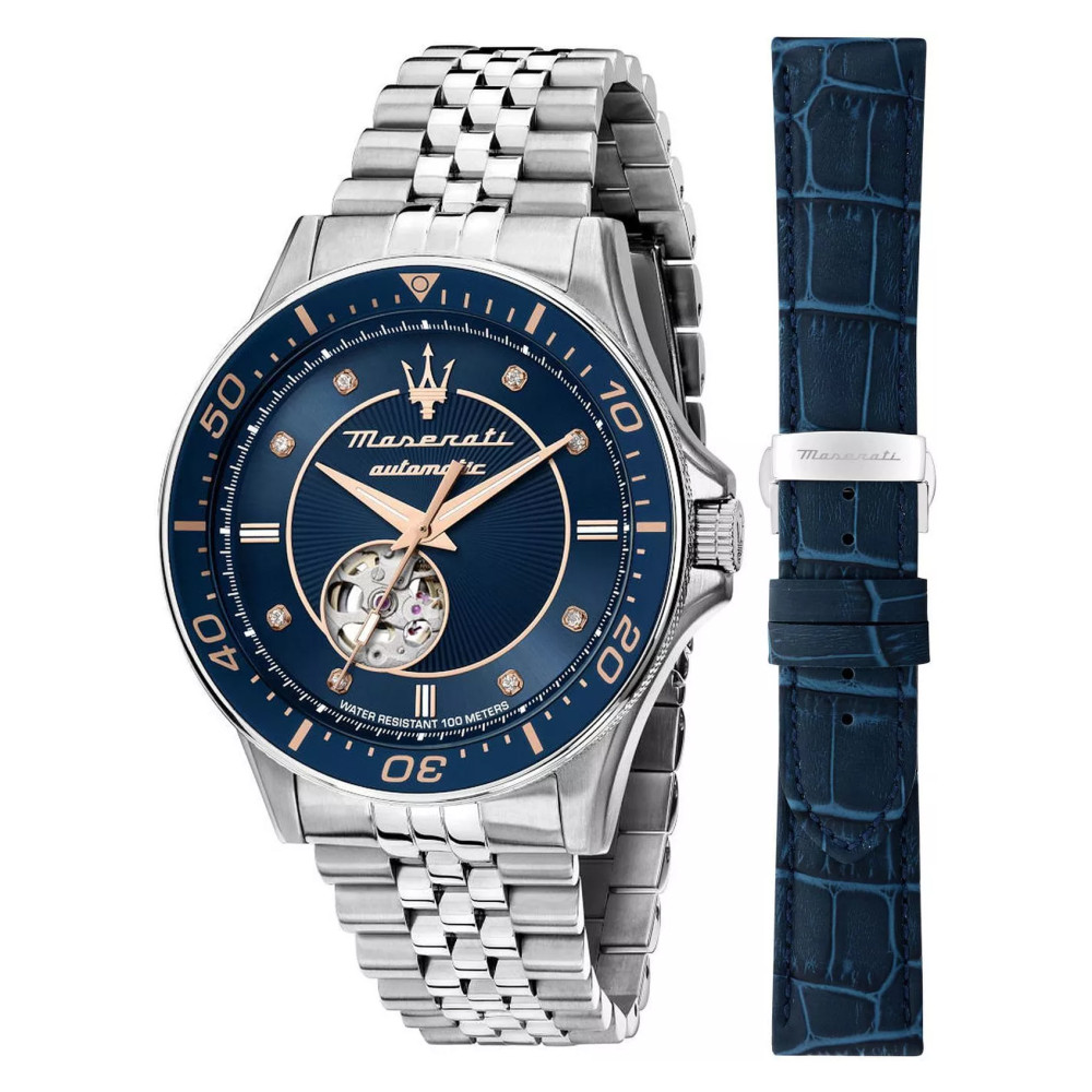 Maserati R8823140013 Open Heart Automatic SET - zegarek męski 1