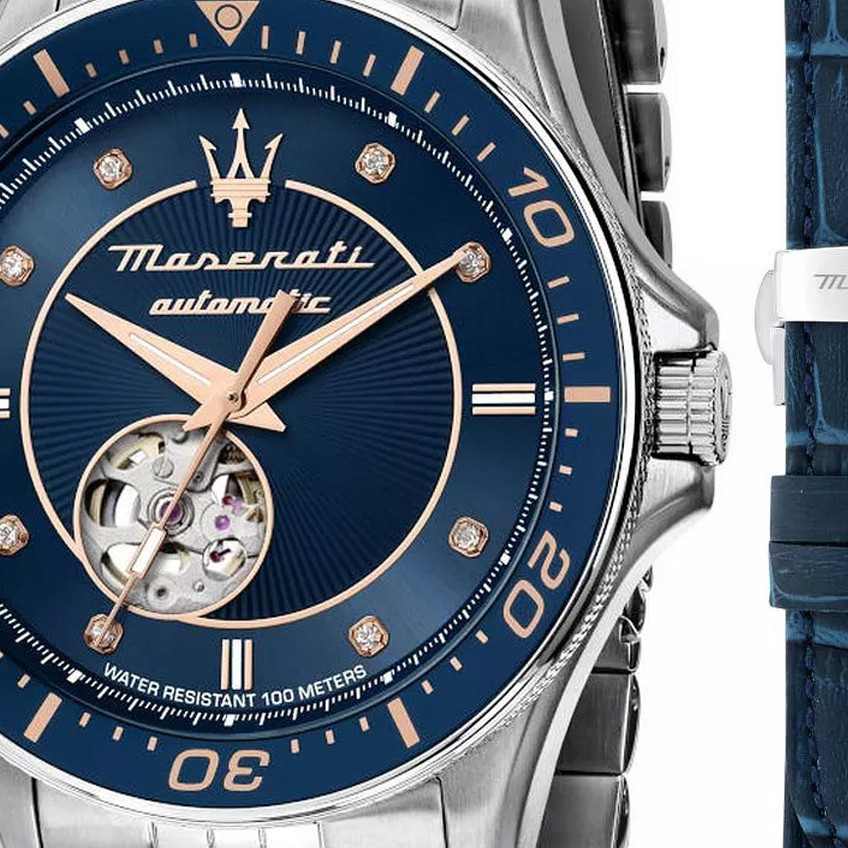 Maserati R8823140013 Open Heart Automatic SET - zegarek męski 2
