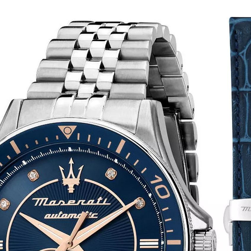 Maserati R8823140013 Open Heart Automatic SET - zegarek męski 3
