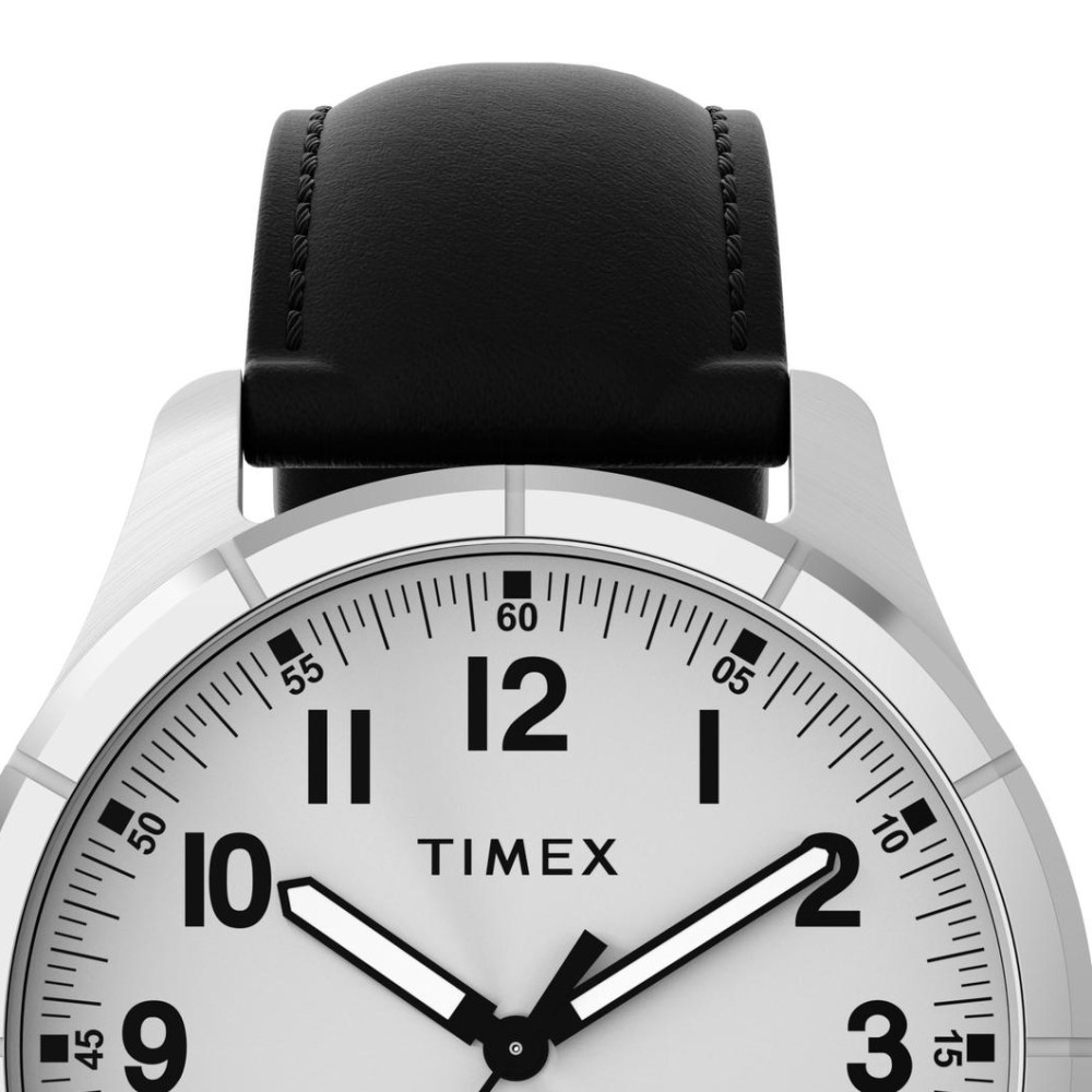 Timex TW2Y16000 Main Street 42mm Leather Strap Watch - zegarek męski 3