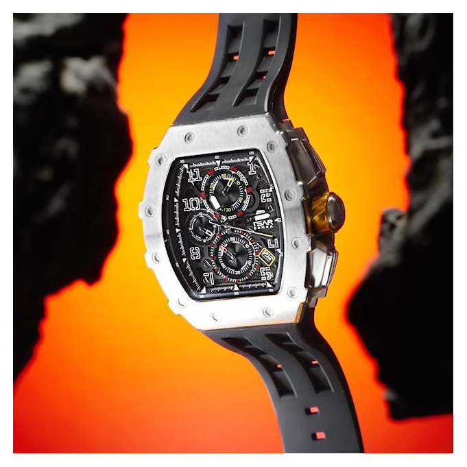 Tsar Bomba TB8204Q-13 Elemental Calendar Silver Black - zegarek męski 9