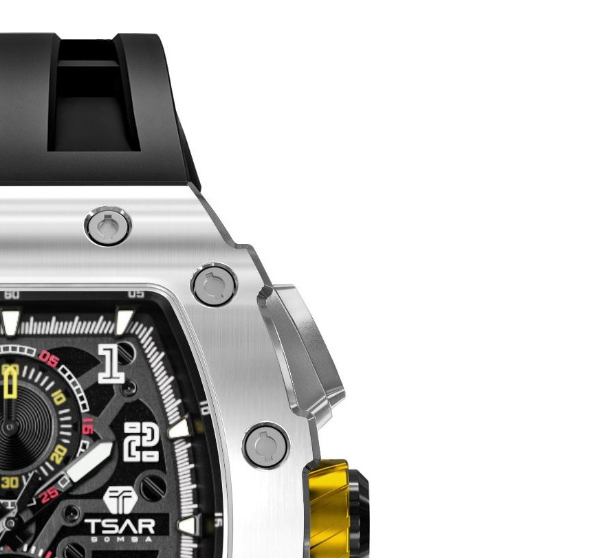 Tsar Bomba TB8204Q-13 Elemental Calendar Silver Black - zegarek męski 5