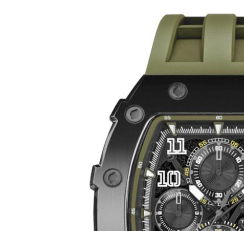 Tsar Bomba TB8204Q-38 Elemental Calendar Black Green - zegarek męski 4