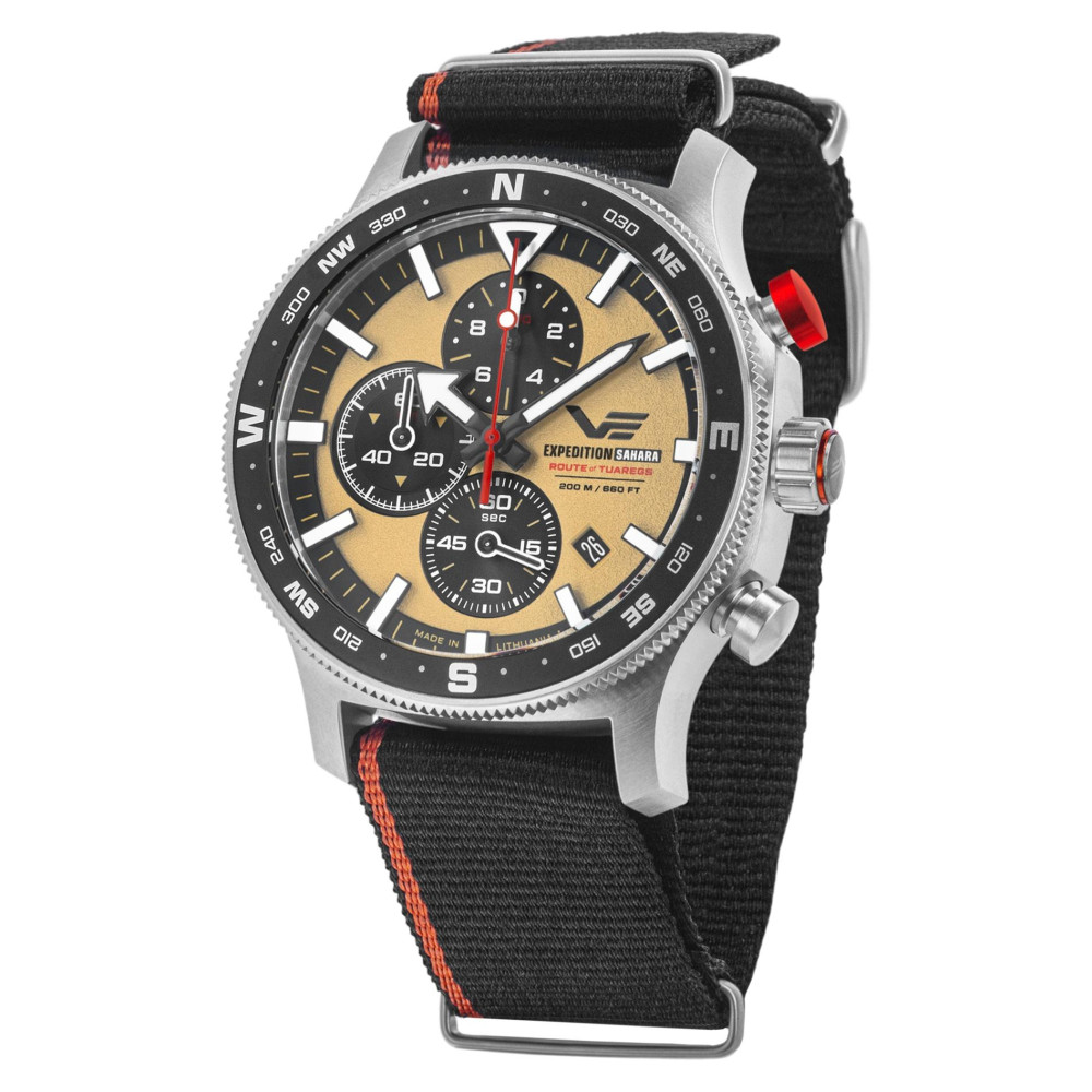 Vostok Europe 6S10-598A753 Expedition Sahara Route of Tuaregs Chrono 48mm - zegarek męski 7