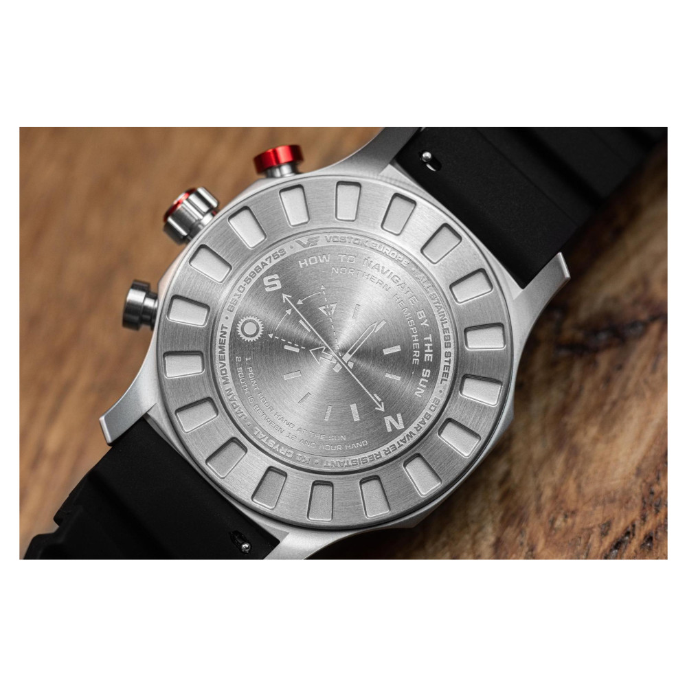 Vostok Europe 6S10-598A753 Expedition Sahara Route of Tuaregs Chrono 48mm - zegarek męski 8