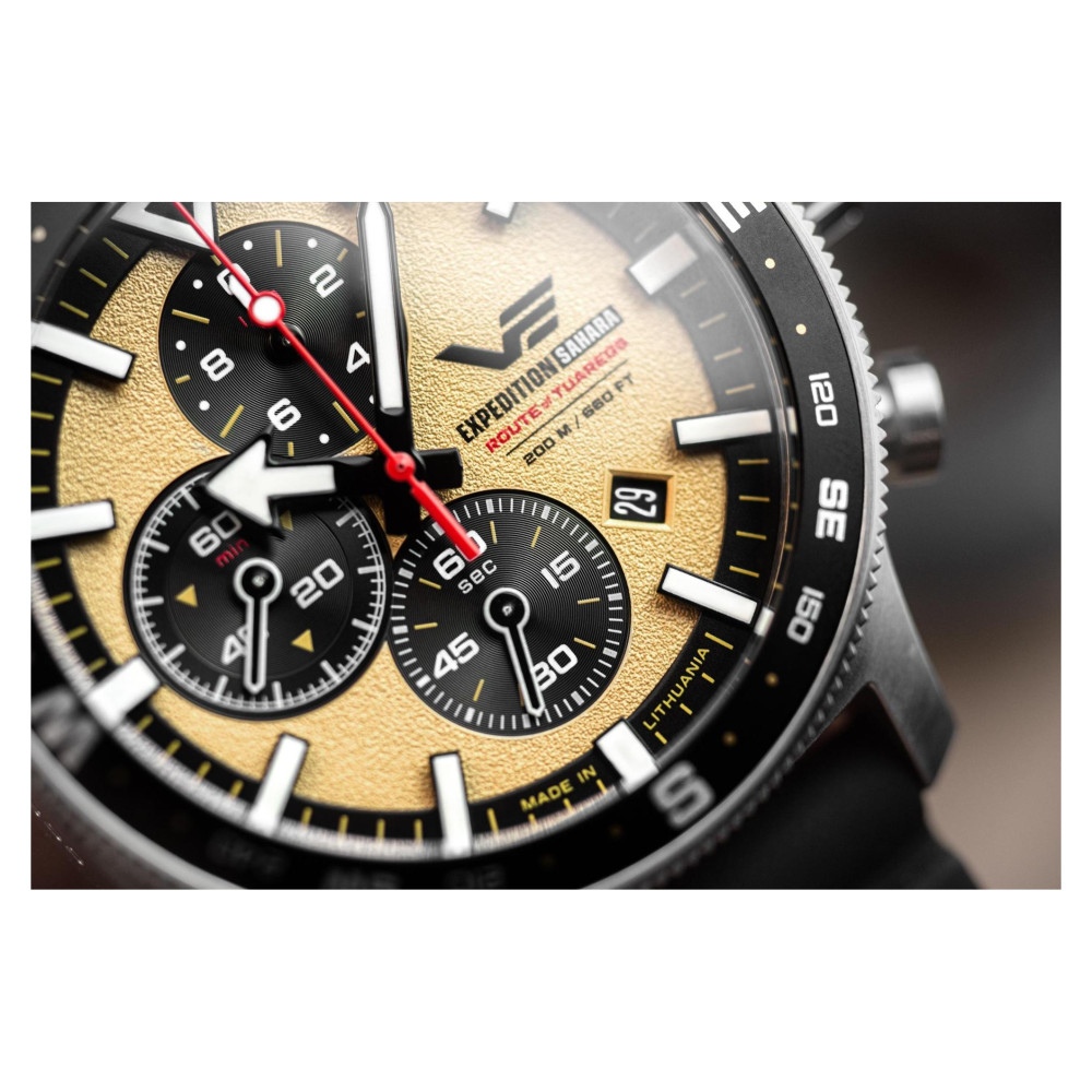 Vostok Europe 6S10-598A753 Expedition Sahara Route of Tuaregs Chrono 48mm - zegarek męski 10