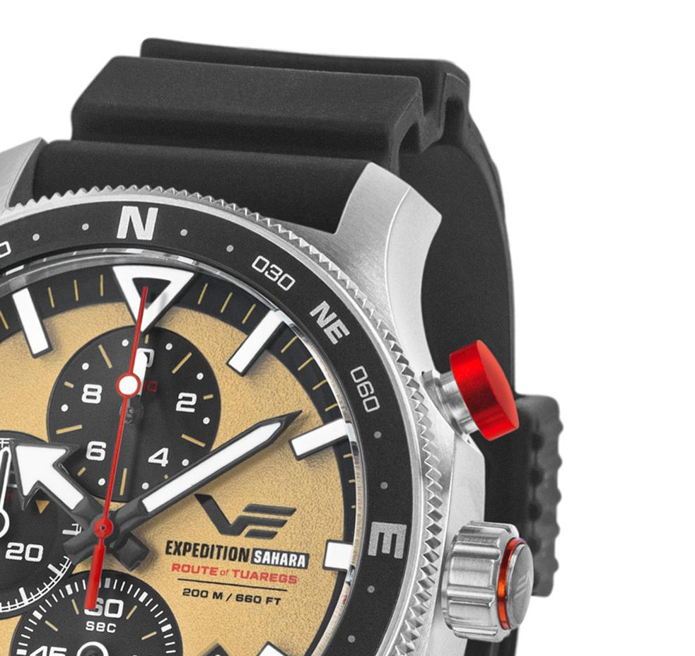 Vostok Europe 6S10-598A753 Expedition Sahara Route of Tuaregs Chrono 48mm - zegarek męski 5