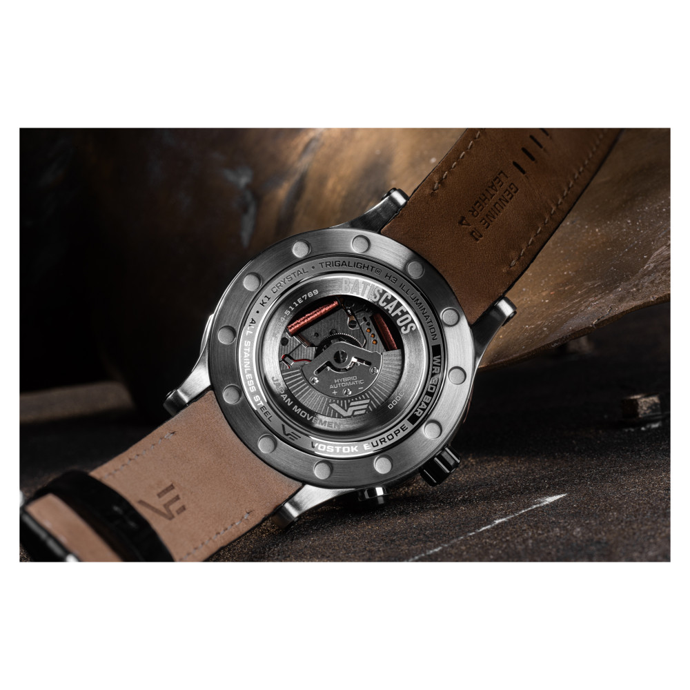 Vostok Europe PX84-511E769 Batiscafos Hybrid - zegarek męski 7