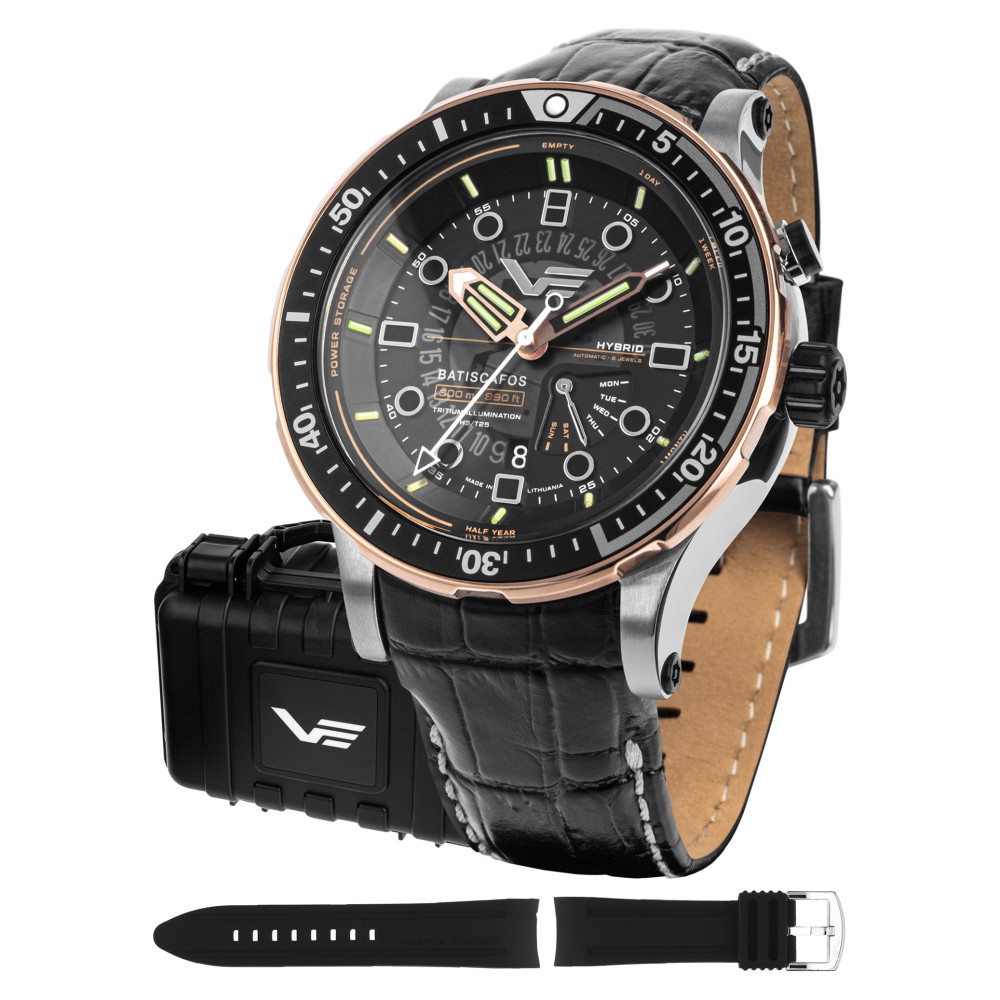 Vostok Europe PX84-511E769 Batiscafos Hybrid - zegarek męski 1