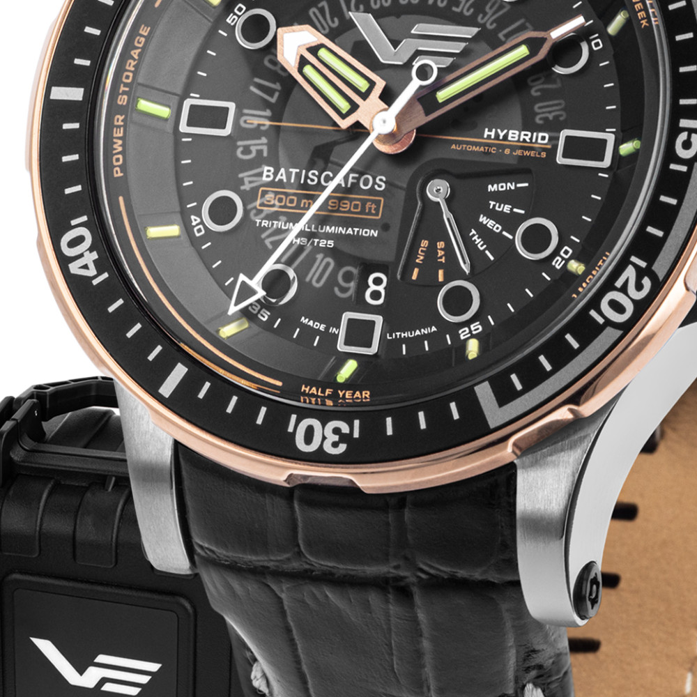 Vostok Europe PX84-511E769 Batiscafos Hybrid - zegarek męski 2