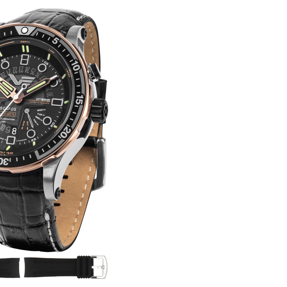 Vostok Europe PX84-511E769 Batiscafos Hybrid - zegarek męski 6