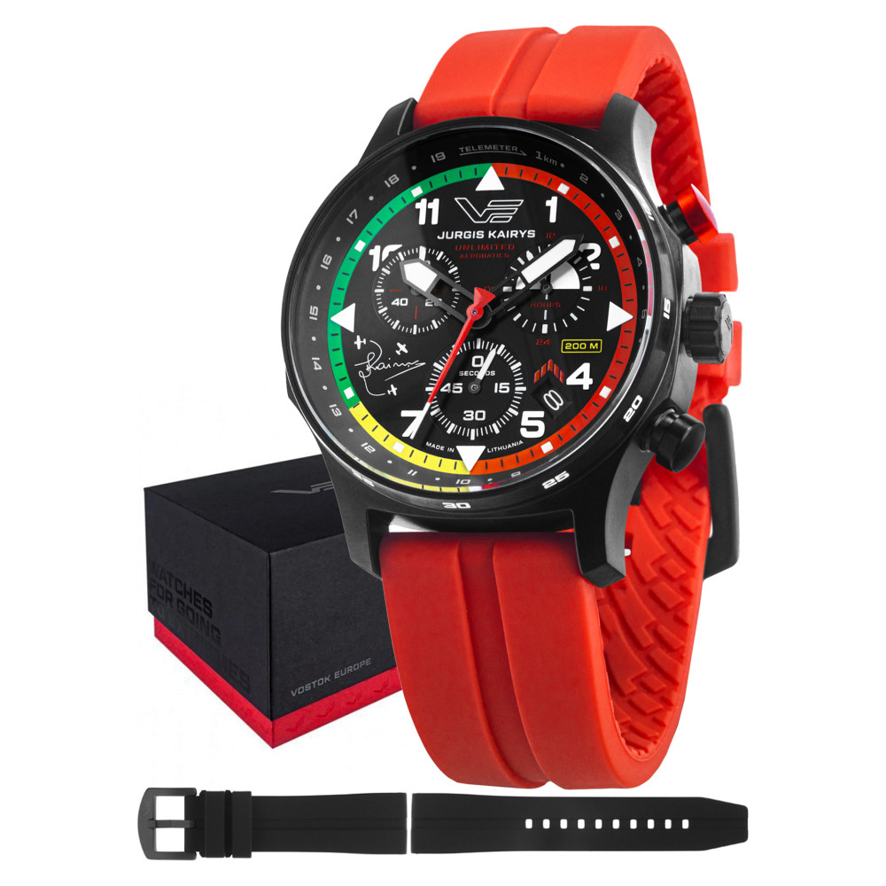 Vostok Europe VK68-592C775 Expedition Chronograph Quartz 43mm Jurgis Kairys 2025 - zegarek męski 1