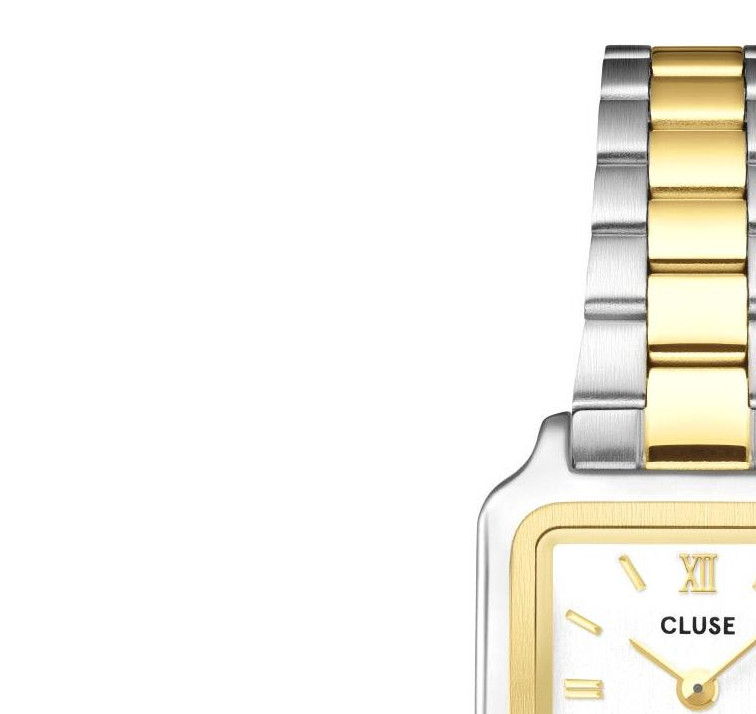 Cluse CW15501 Gracieuse Mini Steel Two-tone - zegarek damski 4