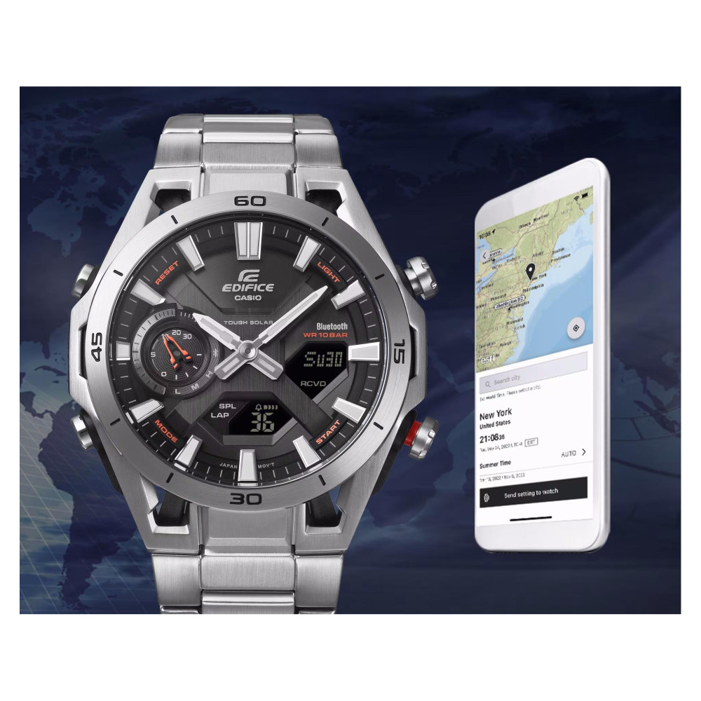 Casio ECB-2300D-1AEF - zegarek męski 10