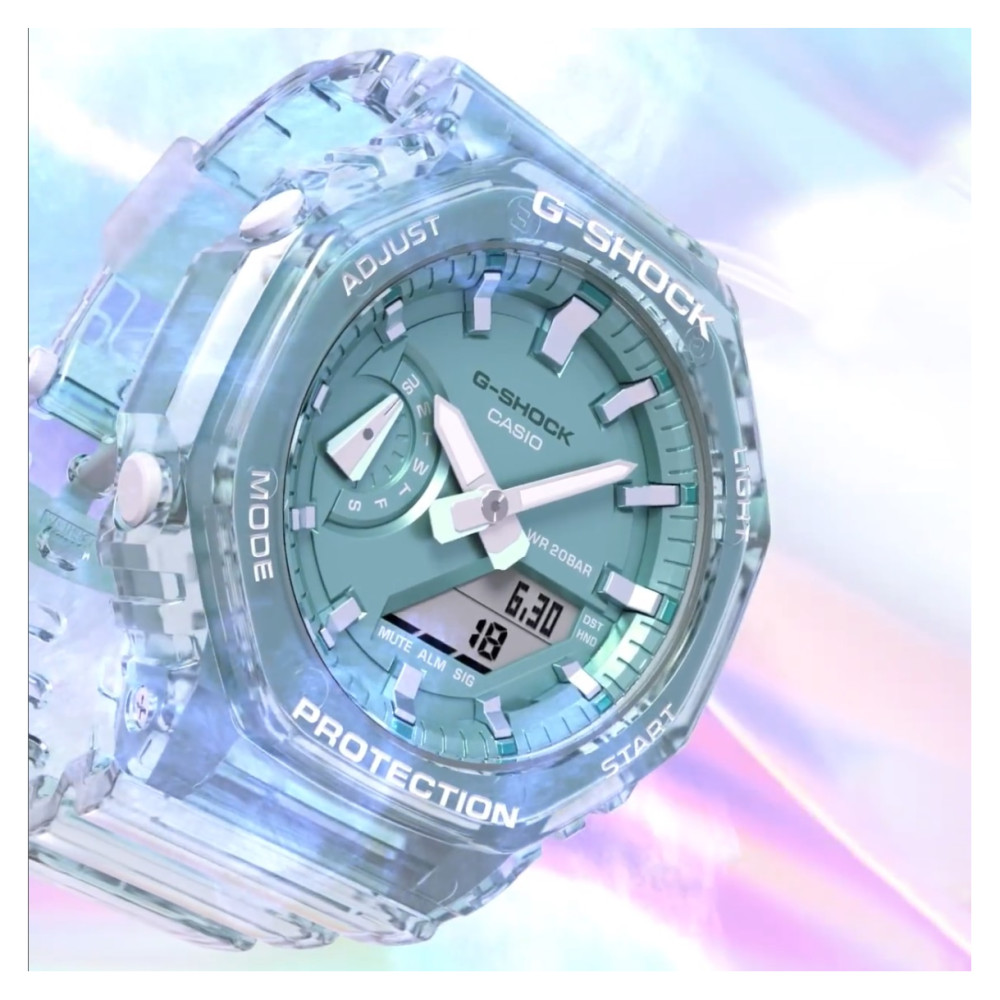 G-SHOCK GMA-S2100SK-2AER Casio Turquoise Blue - zegarek damski 8