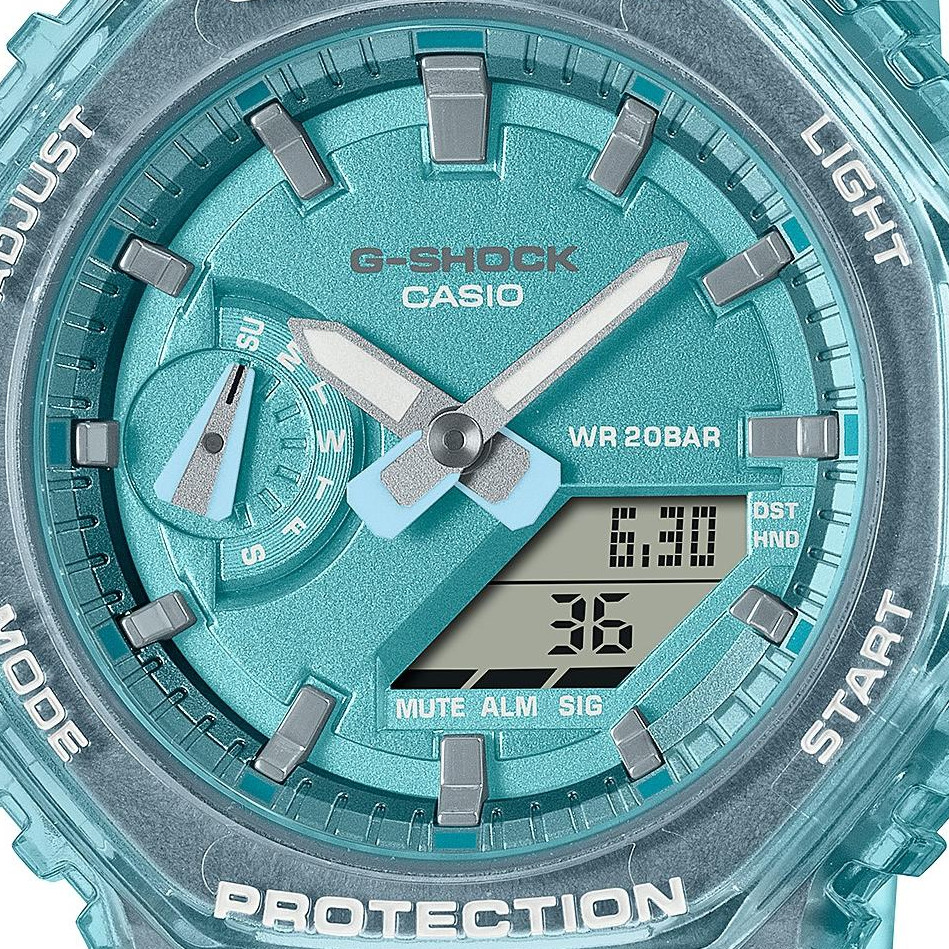 G-SHOCK GMA-S2100SK-2AER Casio Turquoise Blue - zegarek damski 2