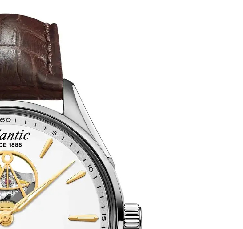 Atlantic Worldmaster Open Heart Limited Edition 52780.41.21G - zegarek męski 5