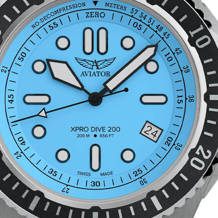 Aviator XPRO DIVE 200 V.1.42.0.376.5 profesjonalny diver - zegarek męski 2