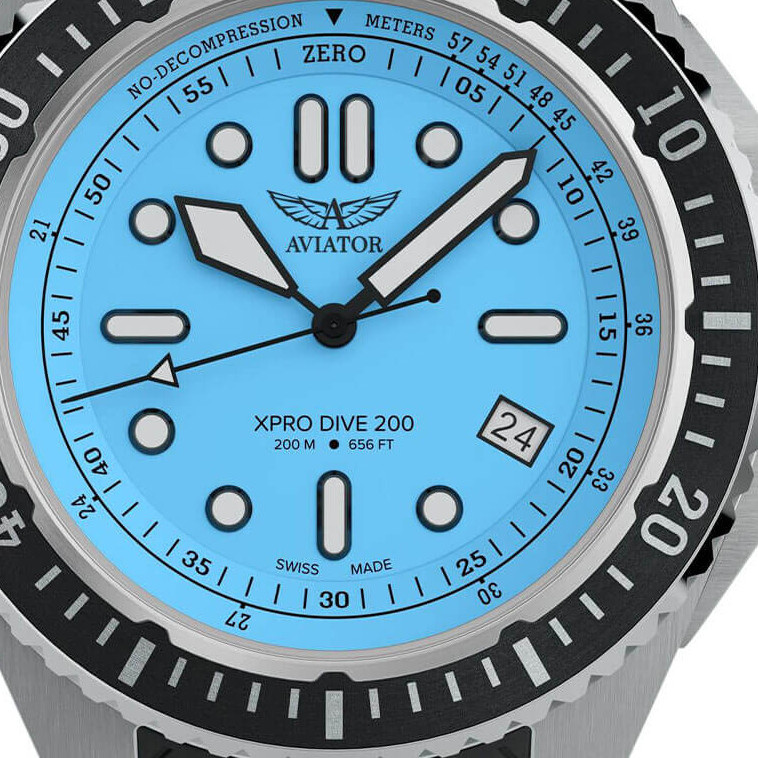 Aviator XPRO DIVE 200 V.1.42.0.376.6 profesjonalny diver - zegarek męski 2