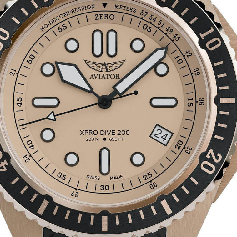 Aviator XPRO DIVE 200 V.1.42.2.374.6 profesjonalny diver - zegarek męski 2