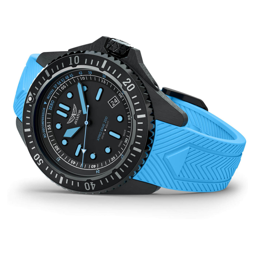 Aviator XPRO DIVE 200 V.1.42.5.377.0 profesjonalny diver - zegarek męski 8