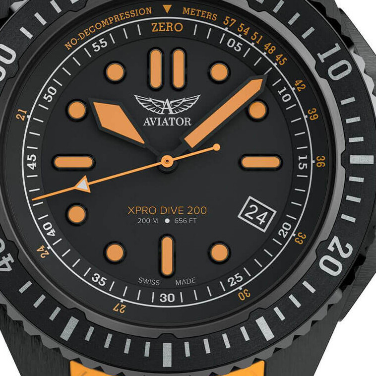 Aviator XPRO DIVE 200 V.1.42.5.378.0 profesjonalny diver - zegarek męski 2