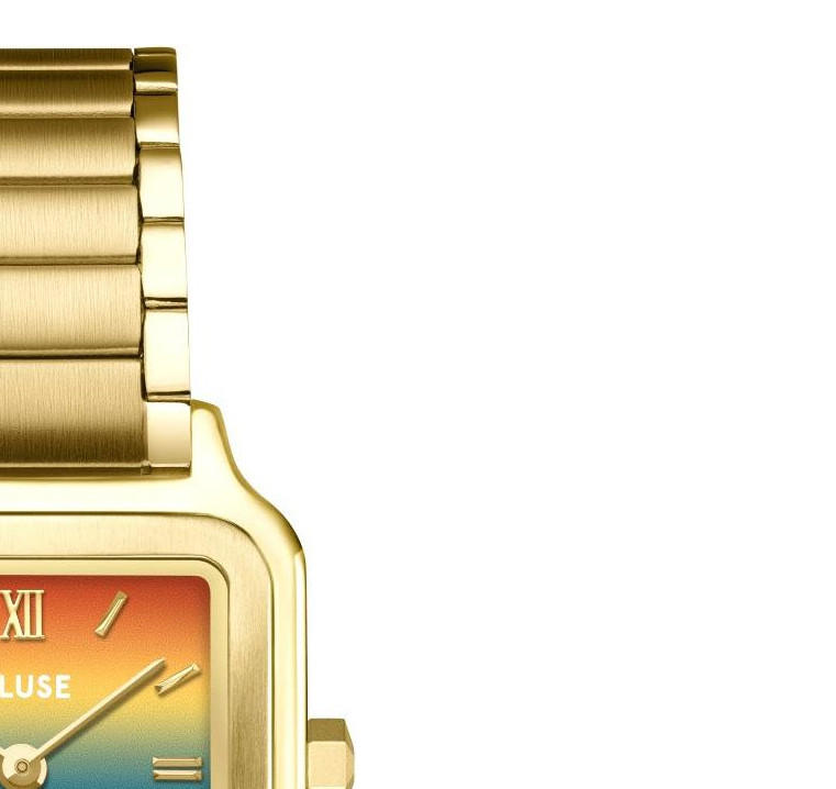 Cluse CW11824 Gracieuse Petite Steel Sunset Gold - zegarek damski 5