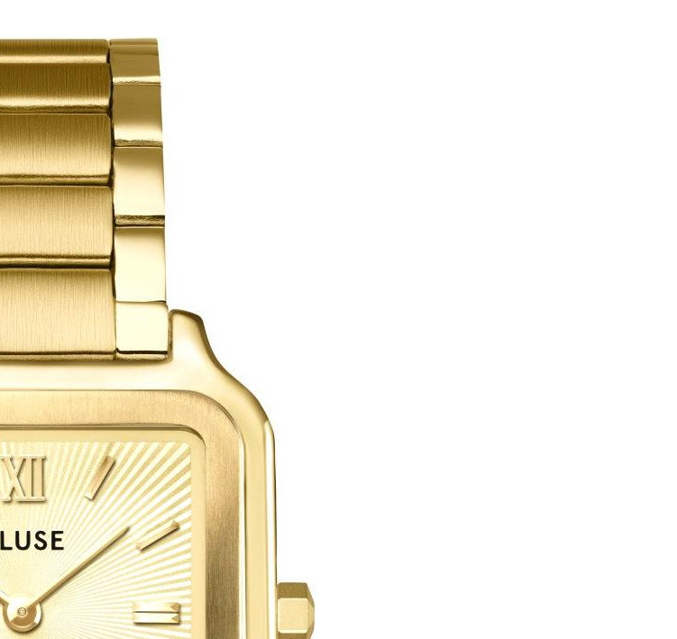 Cluse CW11911 Gracieuse Steel Sunray Textured Gold - zegarek damski 5