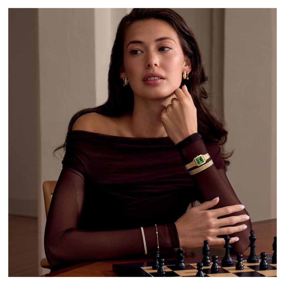 Cluse CW15504 Gracieuse Mini Double Steel Forest Green Gold - zegarek damski 10