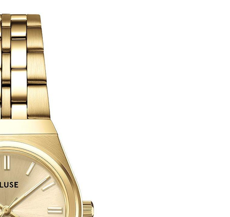 Cluse CW16302 Retro 70s Mini Steel Full Gold - zegarek damski 5