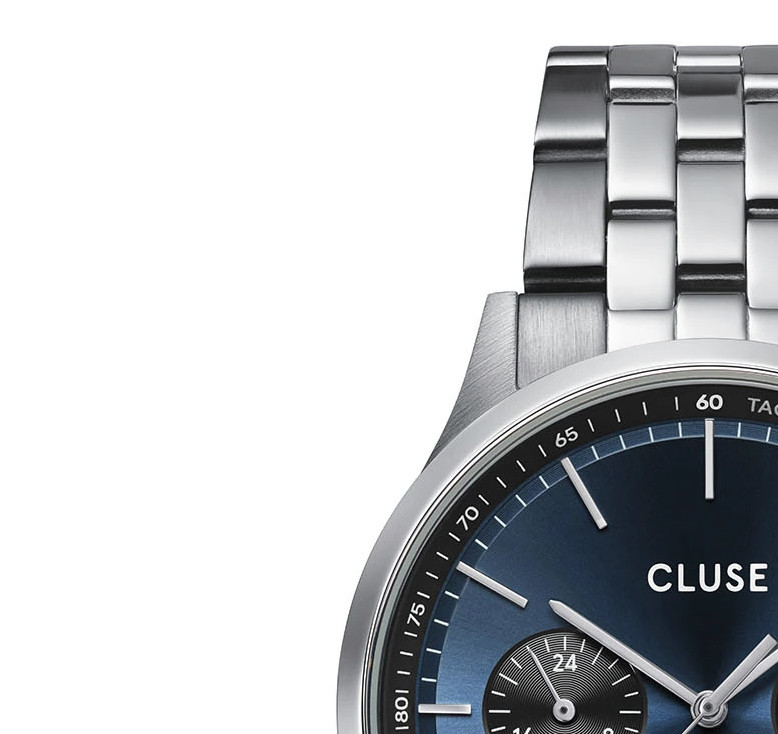 Cluse CW21008 Anthéor Stainless Steel 42mm - zegarek męski 4