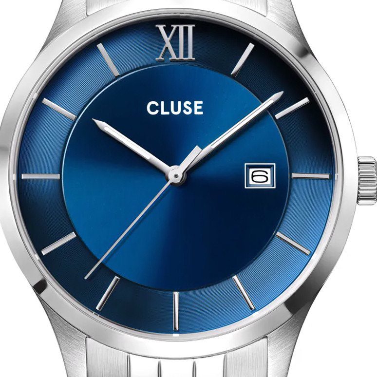 Cluse CW22701 Aravis Blue Silver - zegarek męski 2