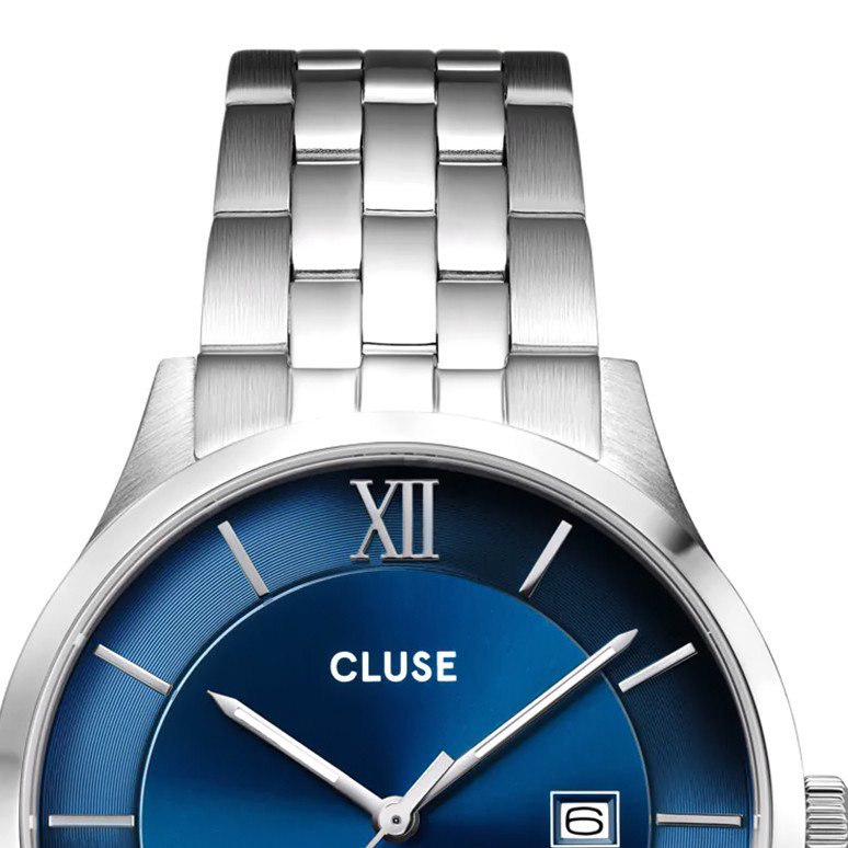 Cluse CW22701 Aravis Blue Silver - zegarek męski 3