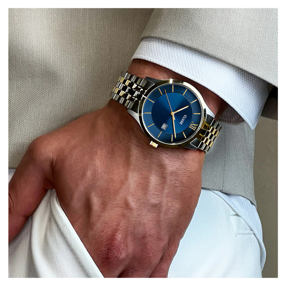 Cluse CW22703 Aravis Blue Bicolor - zegarek męski 9