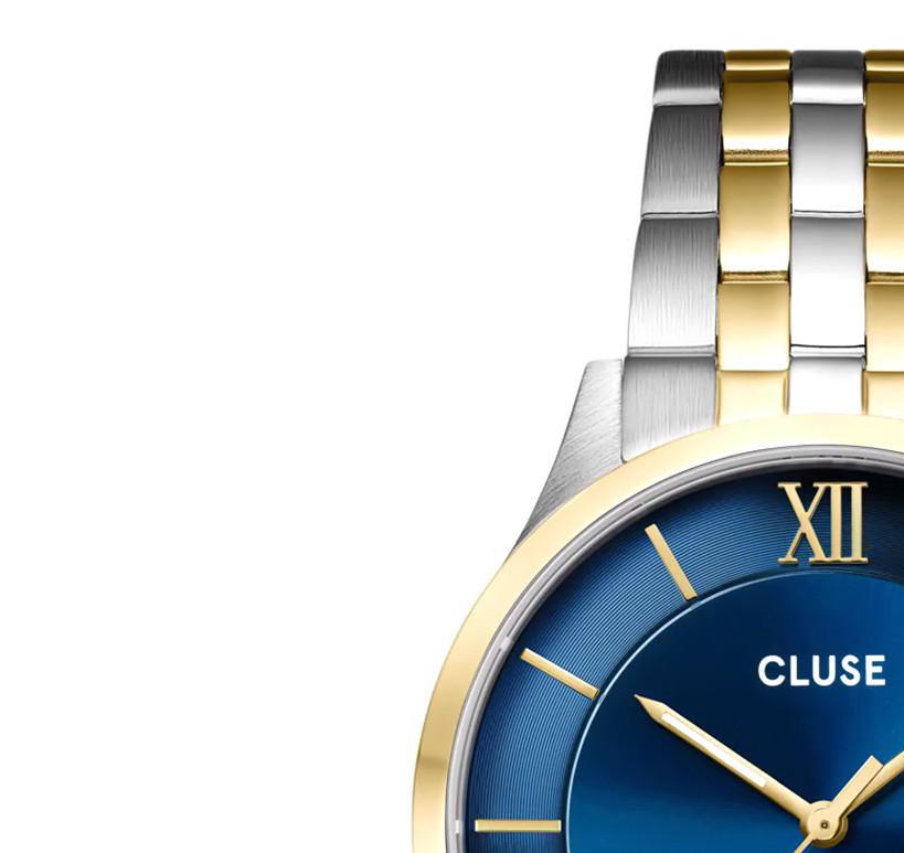 Cluse CW22703 Aravis Blue Bicolor - zegarek męski 4