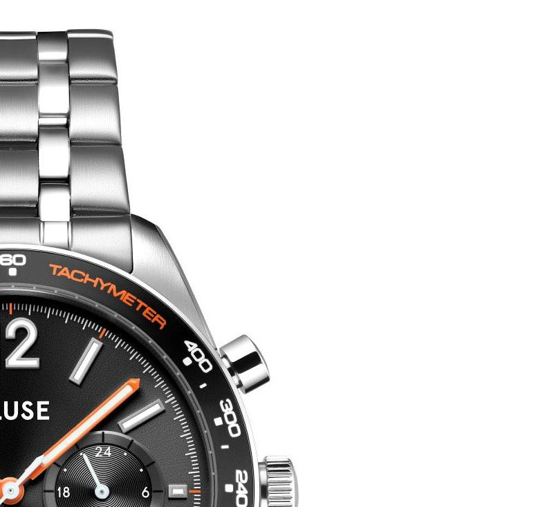 Cluse CW25603 Aravis Dual Timer Steel Black Silver - zegarek męski 5