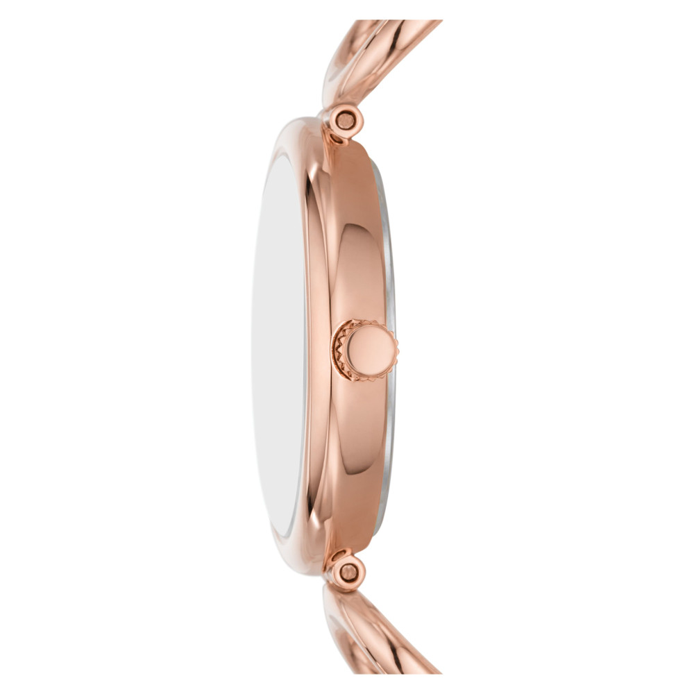 Fossil ES5273 CARLIE SIGNATURE CHAIN Gold Stainless Steel 30mm - zegarek damski 7