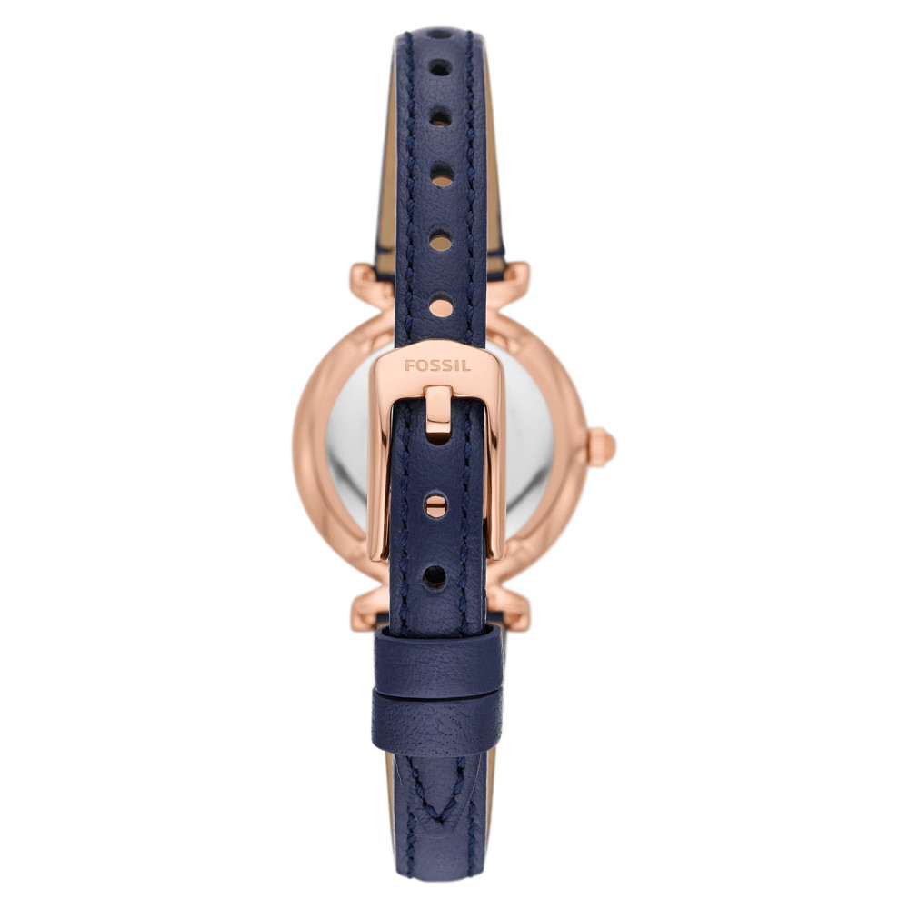 Fossil ES5295 CARLIE Blue LiteHide™ Leather Strap 28mm - zegarek damski 8