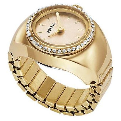 Fossil ES5319 Ring Gold Stainless Steel 15mm - zegarek damski 7