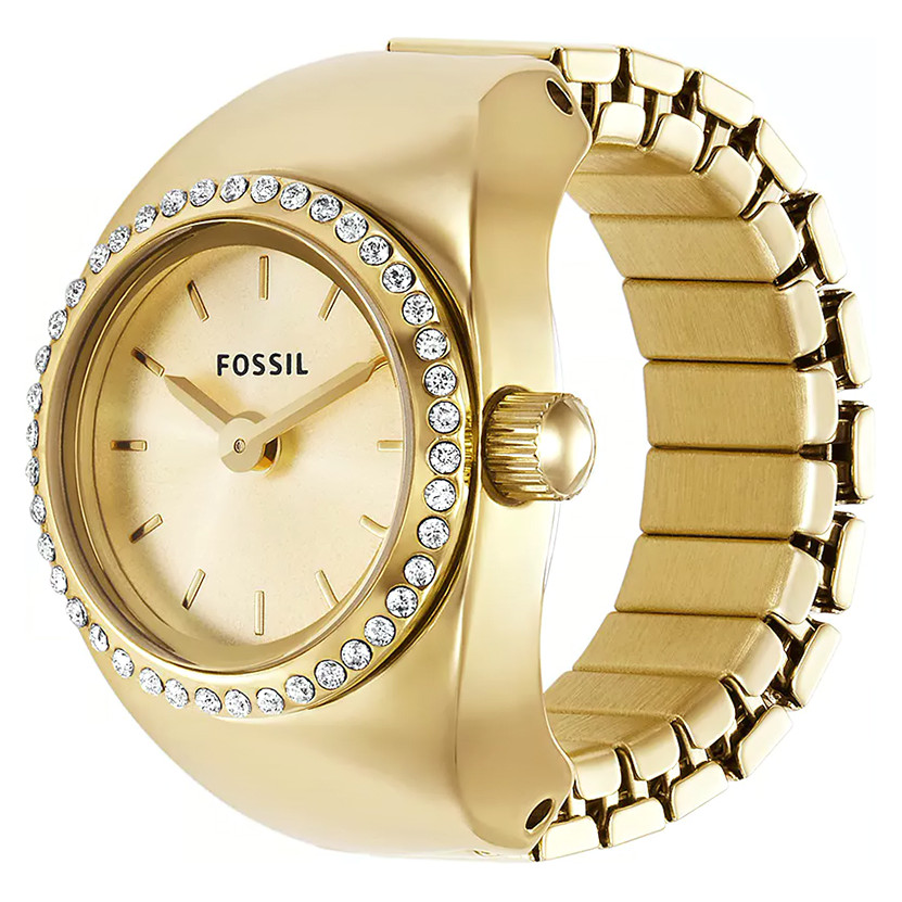 Fossil ES5319 Ring Gold Stainless Steel 15mm - zegarek damski 1