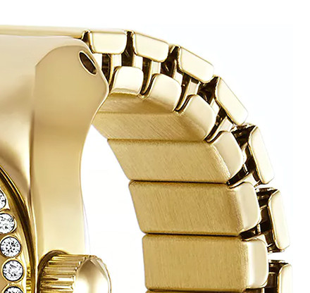 Fossil ES5319 Ring Gold Stainless Steel 15mm - zegarek damski 5