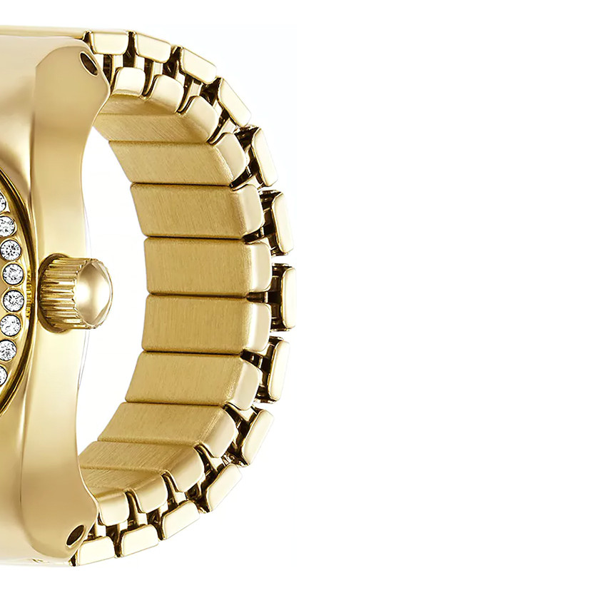Fossil ES5319 Ring Gold Stainless Steel 15mm - zegarek damski 6